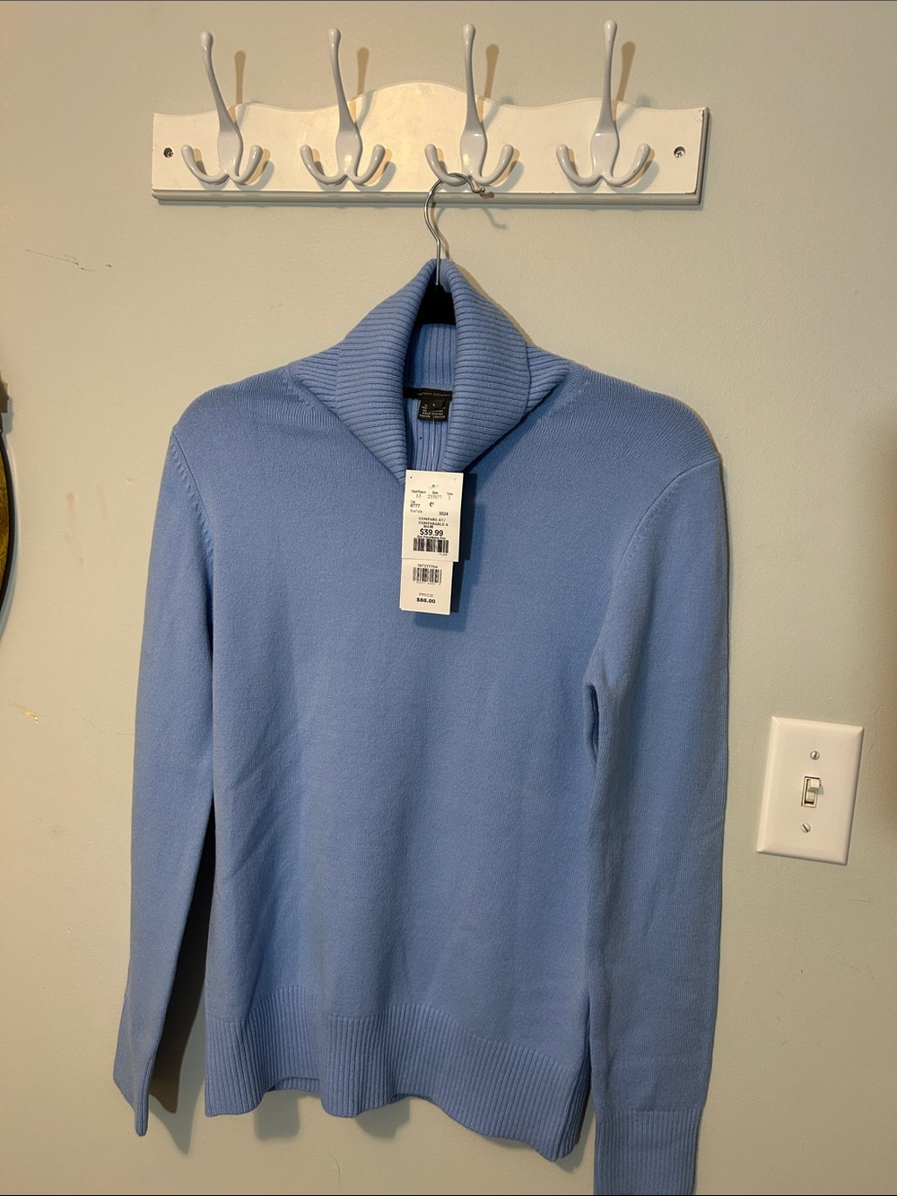 French Connection woman’s Light Blue Collar Sweater